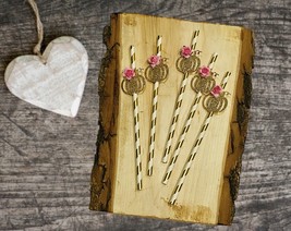 Pumpkin straws, pumpkin birthday, pumpkin first birthday, pumpkin theme ... - $9.41