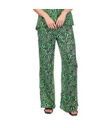 MICHAEL MICHAEL KORS Women&#39;s Zebra-Print High-Slit Pants Spring Green B4HP - £23.86 GBP