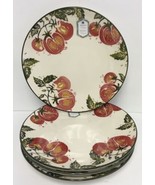 4 Dinner Plates Italian Theme Papart Hand Painted Turkey Tomatoes11” New - $94.71 CAD