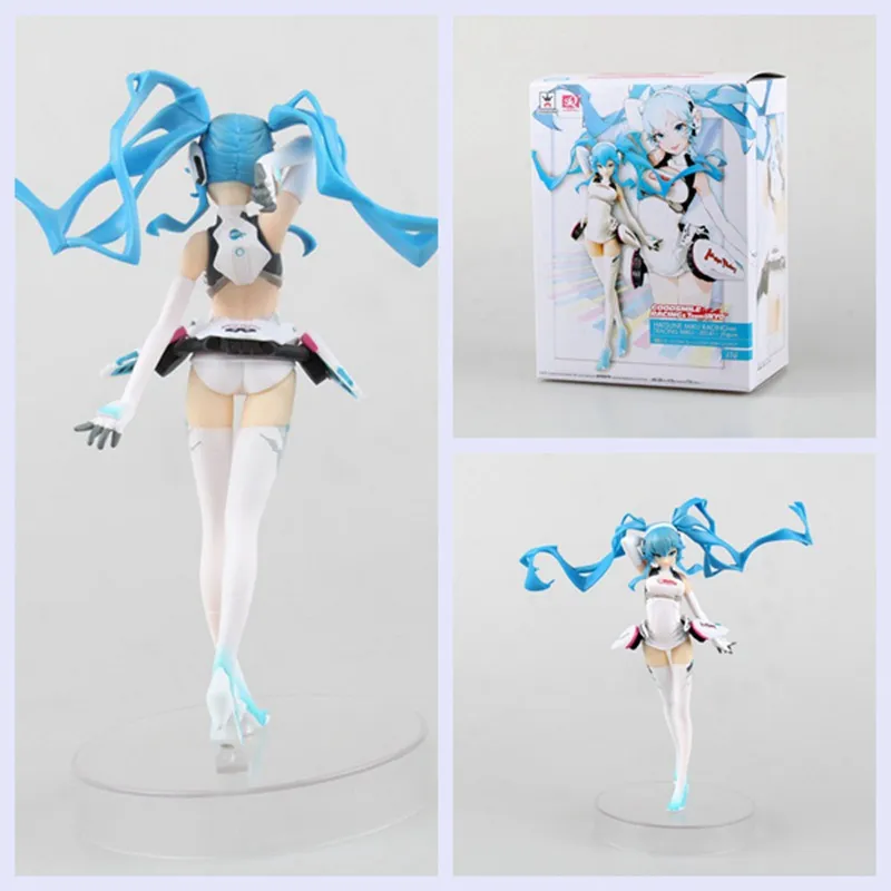 Sq Racing Miku Action Figure Toys 18cmhatsune Miku Banpresto Figure Voca... - $34.72