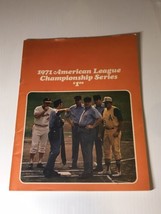 1971 Baltimore Orioles Oakland Athletics Baseball Playoffs ALCS Program - $15.99