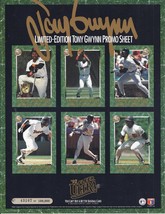 TONY GWYNN Limited Edition Promo Sheet Baseball Cards - £7.77 GBP