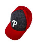 New Era Philadelphia Phillies Hat 39THIRTY Fitted SM-MED Red Gray White ... - $11.20