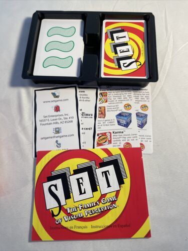 Set Family Game Of Visual Perception Card Game. Complete Instructions. 1991 Vtg - $12.59