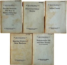 1920s Ten Cent Pocket Books Lot Of 5 PB Caesar Ghost Stories Mini Series E52 - $59.99