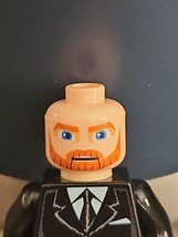 LEGO Star Wars Obi Wan Kenobi Clone Wars Minifigure Head Brown Beard - £2.54 GBP