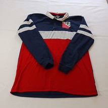 Beverly Hills Polo Club Youth Boy Red White &amp; Blue Polo Shirt Measured C... - $216.69 MXN