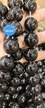 Natural  Black Agate Crimson Red Onyx  4mm - 20mm 15.5&quot; Round Disco Ball... - €4,28 EUR