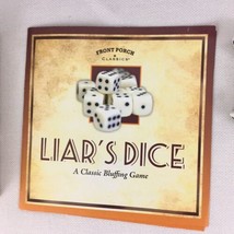 Front Porch Classics Liars Dice PARTS NOT COMPLETE - £3.88 GBP