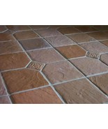 Slate Texture Tile Molds (6) Make 100s 12&quot; Dot Cut Concrete Floor Tile $... - £62.26 GBP