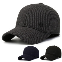 Mens Winter Hat Leisure Fashion Baseball Hat Thickened Warm Baseball Cap... - £7.34 GBP