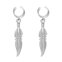 iJewelry2 Sterling Silver Dangling Feather Ear Cuff Earrings - $33.24