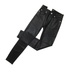 NWT 7 For All Mankind The Skinny Ankle in Black Coated Stretch Jeans 26 - £49.38 GBP