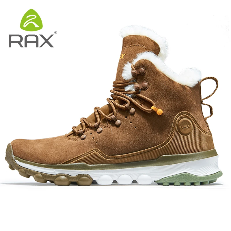 RAX Women Leather Hi Shoes Outdoor Waterproof Warm   Outdoor  Shoes Men Wal  - £250.24 GBP