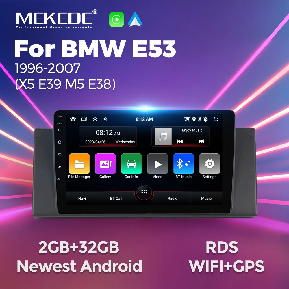MEKEDE Android Autoradio For BMW 5 Series X5 bmw E53 bmw E39 M5 1998-2006 Car - £99.42 GBP+