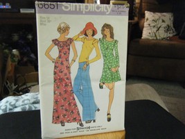 Simplicity 6651 Dress, 2-Piece Mini Dress or Top Pattern - Size 14 Bust 36 - £13.58 GBP