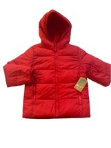 There About Puffer Jacket XS (6/7) Boys Outerwear NWT B Red With Red Lining - $25.00