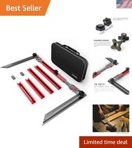 Innovative Stair Measuring Tool with Sliding Connectors - 58.9" Red-Gray... - $153.45