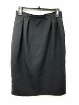 Gilmor Women&#39;s Vintage Black Pleated Pencil Skirt, Size 10, EUC - £8.85 GBP
