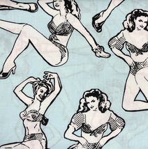 That’s Hollywood - pin up girls- cotton fabric by Benartex fat quarter (... - £2.74 GBP