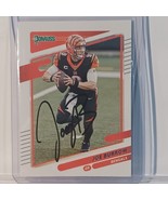 2021 Joe Burrow Panini Donruss Autographed Signed With COA NFL Trading Card - $149.00