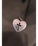 925 Sterling SilverJames Avery Crosslet Heart Charm Pendant Free Shipping  - $556.66 MXN