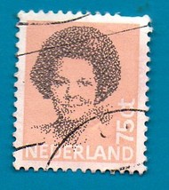 Used Netherlands Postage Stamp 1982 Queen Beatrix - New Values  Scott Cat# 622 - $1.99