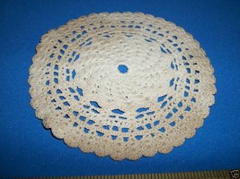 Home Treasure Linen Decor Doily Circular Crochet Doilie 4" Needlecraft Handiwork - £7.54 GBP