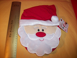 Fashion Holiday Baby Clothes Tender Kisses Santa Bib Christmas Pompom Hat Set - £4.92 GBP