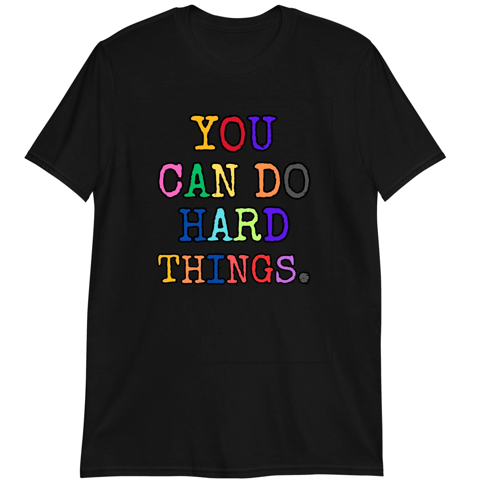 Inspirational T Shirt, Teacher Gift, You Can Do Hard Shirt Dark Heather