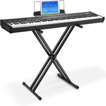 Moukey Beginner Digital Piano 88 Key Full-Size Semi-Weighted Electric Ke... - £207.82 GBP