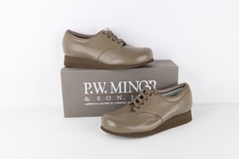 NOS Vintage 90s Streetwear Womens 8.5 B Chunky Platform Leather Shoes Ta... - $94.00