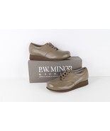 NOS Vintage 90s Streetwear Womens 8.5 B Chunky Platform Leather Shoes Ta... - $94.00