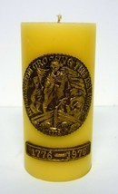 Washington Crossing the Delaware 6&quot; Candle 1776-1976 200 Year Anniversary 1976 - £7.66 GBP