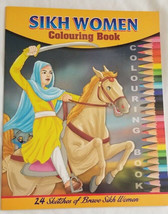 Children colouring book of sikh women pictures religious colour book for kids a1 - £8.50 GBP