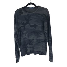 Polo Ralph Lauren Mens Waffle Knit Thermal T Shirt Camouflage Gray Black XL - $21.14