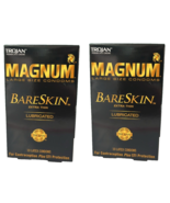 2x Trojan Magnum Large size  BareSkin Lubricated Condoms 20 Total, Exp 2026 - $23.07 CAD