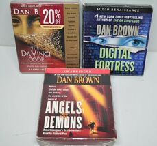 Dan Brown Audiobook CD Lot Digital Fortress, Angels &amp; Demons, The Davinc... - $41.11 CAD