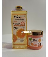 veet gold xtra whitening clean &amp; clear vitamin C super face &amp; body scrub... - $1,553.64 MXN