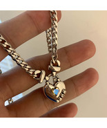 Thai Vintage White Zirconia Luxury Necklace Thick Cold Chain - $35.81 CAD
