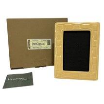 Longaberger Pottery Woven Traditions 4 x 6 Picture Frame Butternut New I... - £27.31 GBP