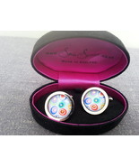 BLUE SWIRL CUFFLINKS - SONIA SPENCER DESIGN - Very Stylish - $90.00