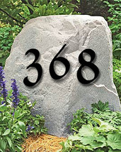 Set of 3 House Numbers or Letters / 2 Inch up to 8 Inch / Metal / Powder Coated - £37.73 GBP