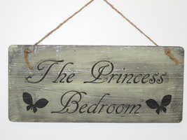 The Princess Bedroom Wood Sign / Engraved Wood Sign / Custom Wood Sign / Rustic  - £16.02 GBP
