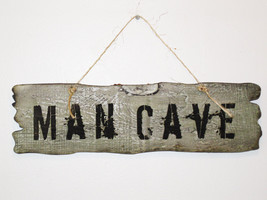 Man Cave Wood Sign/ Wall / Hanging - £13.62 GBP