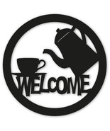Coffee or Tea Welcome Sign / Wall Art / Home Decor / Wall Hanging / Rest... - £42.26 GBP