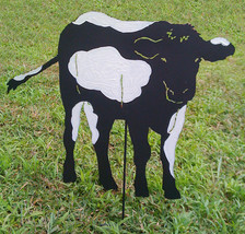 Cow Garden Stake / Holstein - Friersia / Dairy Cow / Black and White Cow / Garde - £42.89 GBP