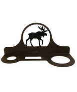 Wrought Iron Mountable Hair Dryer Rack Moose Bathroom Home Decor Hanger ... - $25.15