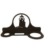 Wrought Iron Mountable Hair Dryer Rack Lighthouse Bathroom Home Decor Caddy - £25.45 GBP