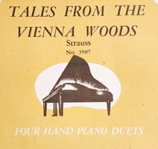 1941 Tales From The Vienna Woods Strauss Antique Sheet Music Piano Duet DWMsm5 - $24.99